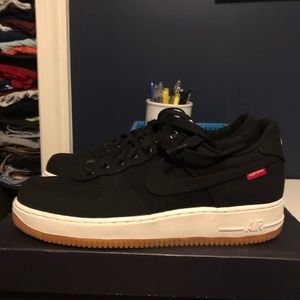 Supreme Nike Air Force 1 AF1 Black sz 9 new w/Box